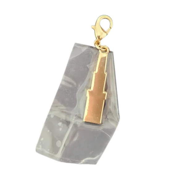 Prada Gold and Silver Lip Stick Keychain Charm Missing Prada Sign - Picture 2 of 2